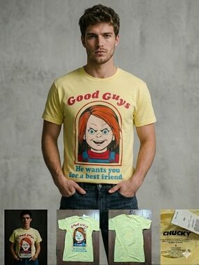 Chucky "Good Guys" Graphic T-Shirt | Child's Play Official Merch Size S NWT
